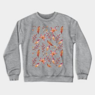 All The Leaves Are Brown Autumn Fall Pattern Crewneck Sweatshirt